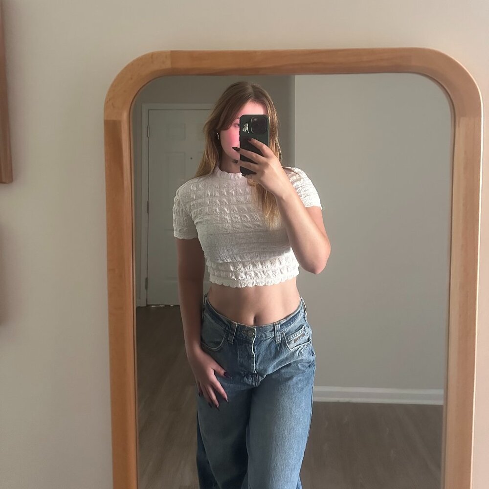 Urban Outfitters White Crop Top